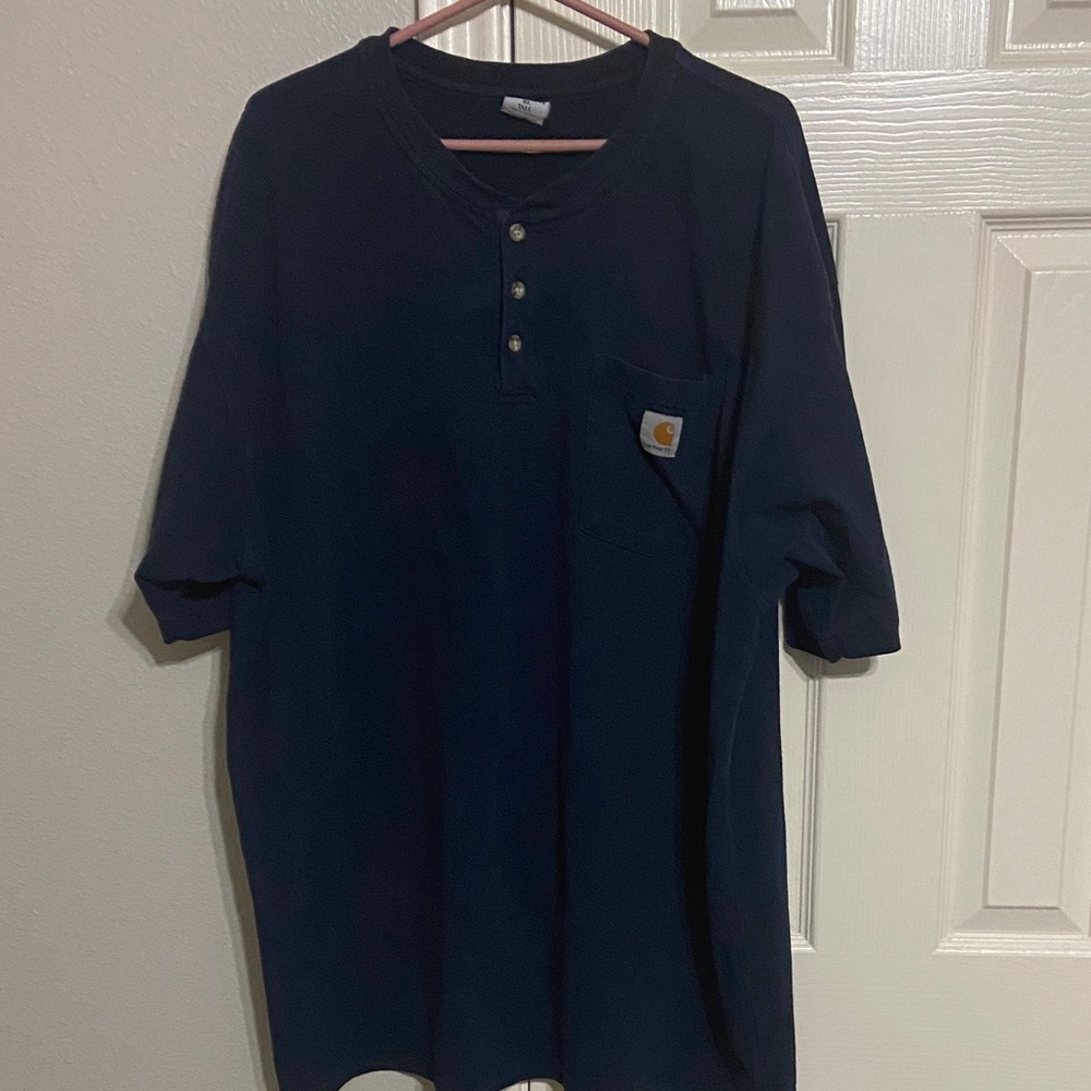 Carhartt Men's Dark Blue Short Sleeve Tee